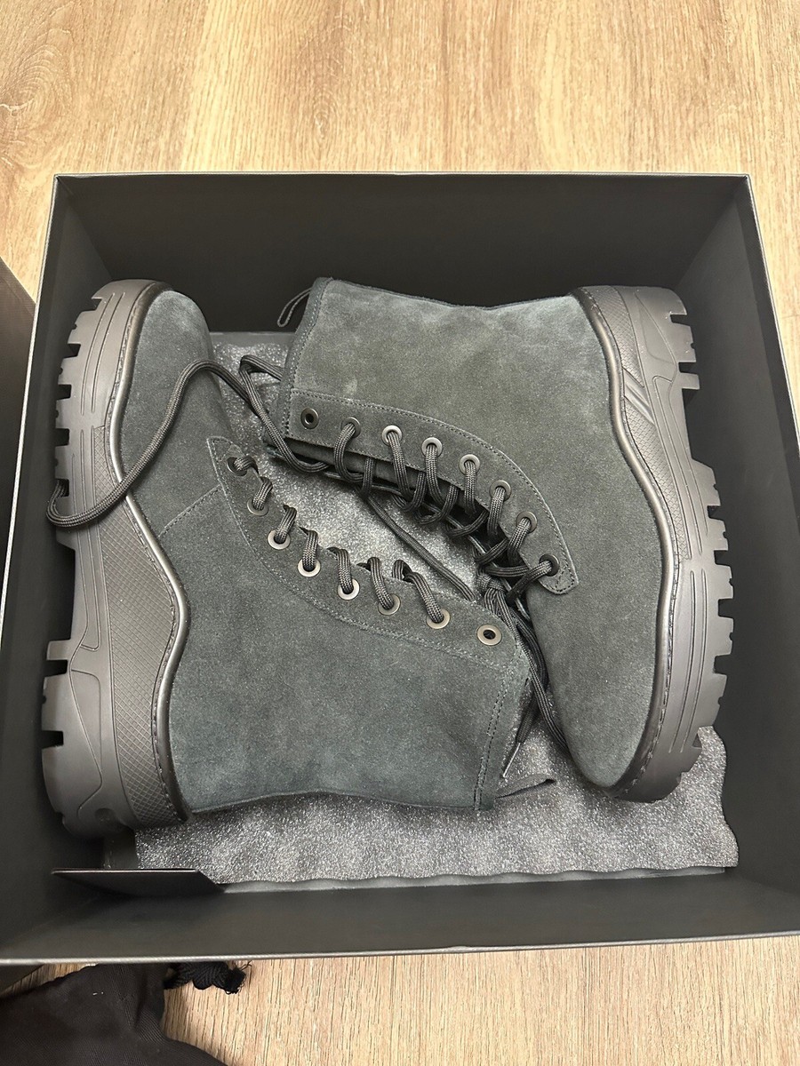 Yeezy YZY Season SZN 6 Suede Graphite Black Suede Size 8-8.5