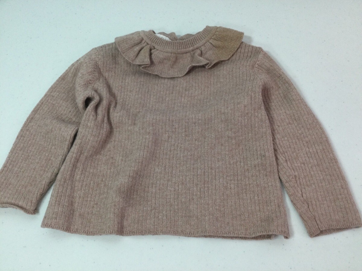 Sweater Ruffle Jumper Zara Stunning Zara Cream Ruffle Knit Never Depop