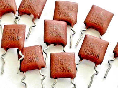 50X - 150pF @ 500V 5% - DUREZ COATED MICA CAPACITOR ~ GOOD FOR AMP/HiFi/RF  #150
