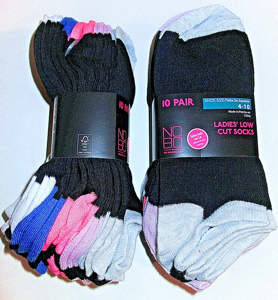 10 пар женских легких тоньше низких носков без границ (Nobo) - Изображение 2 из 4