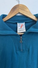 Maser USA Ski Pullover Jumper Zip Neck Teal Mens XL