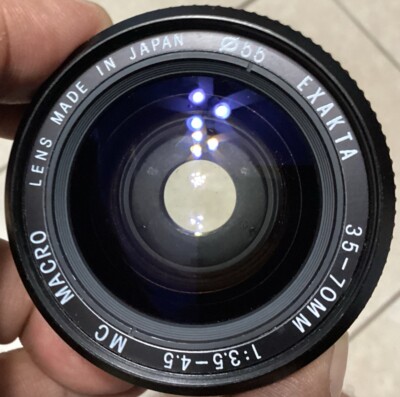 EXAKTA MC 35- 70mm F/3.5-4.5  FD For Canon Macro Lens W Caps Japan Made Clean!