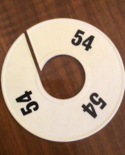 5 pcs. Markers for stand discs dividers shop/outlet clothing size 54