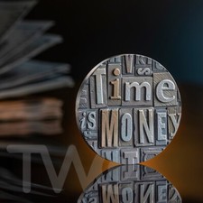 Time is Money 2 oz Antique finish Silver Coin 2000 Francs CFA Cameroon 2023