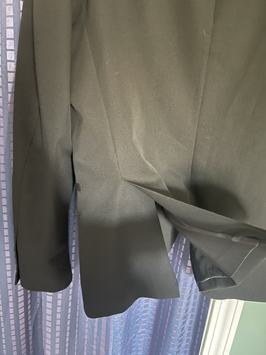 $149 Zara Man Black Tag 44 Black One Button Modern Blazer Jacket Sport Coat - Picture 4 of 7
