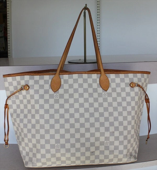 LOUIS VUITTON Neverfull GM Damier Ebene Tote Bag Brown