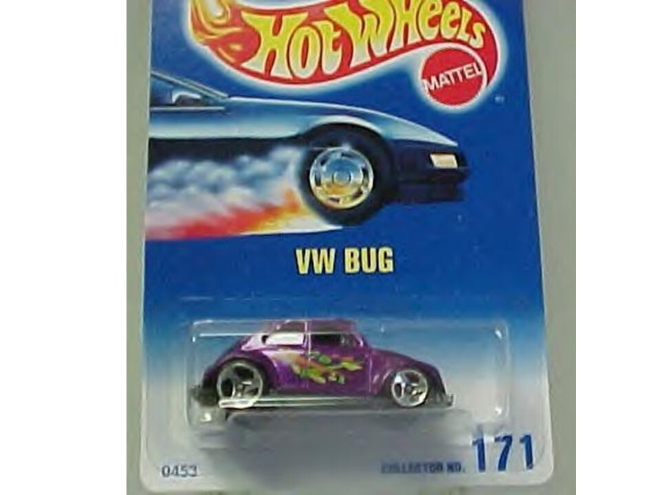 171 HOT WHEELS 1998 VOLKSWAGEN VW BUG BEETLE PURPLE RED INTERIOR w