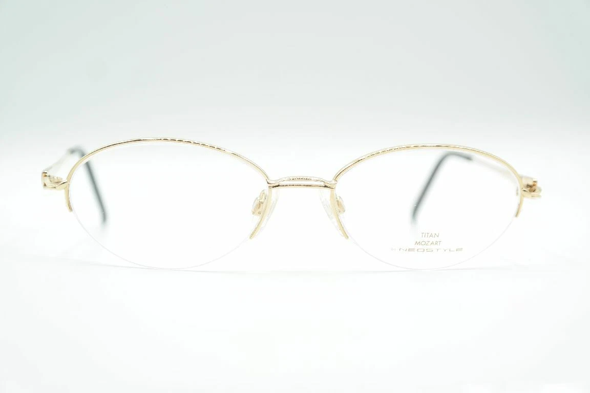 Mozart by Neostyle 1321 274 54 18 130 Gold half Rim Glasses Frames New