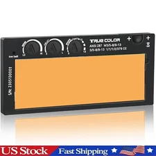 2X4.25'' Gold Shade Auto Darkening Welding Lens with Cool Blue Puddle Technology