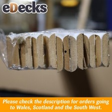 Pack of 16 x FM086 White MDF D Shape 6mm x 30mm x 2.4m Moulding Cheap