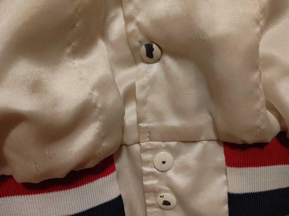 King Louie Pro Fit Chicago Health And Racquetball Club Shiny White Jacket Medium - Image 4 of 4