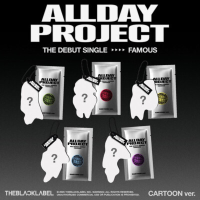 ALLDAY PROJECT FAMOUS The Debut Single CARTOON ver 5SET QR+CARTOON