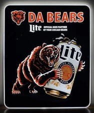 Miller Lite Chicago Bears LED Lighted Sign - NIB