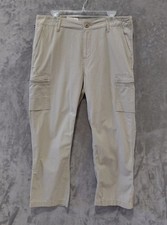 Polo Ralph Lauren Sandy Pant Ripstop Utility Pants Women's 12 Ankle Zip VTG NEW