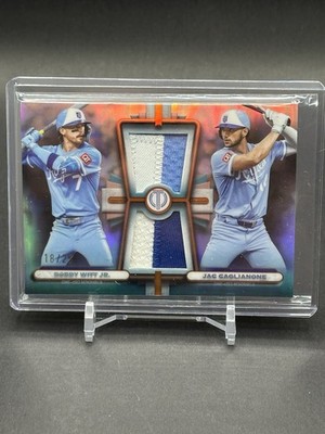 Topps Tribute 2026 Bobby Witt Jr Jac Caglianone Dual Relics DR-WC /25 Royals