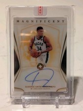 2019-20 Panini Opulence Giannis Antetokounmpo Magnificent Auto #8/10 Gold