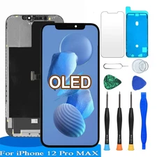 OLED For iPhone 12 Pro Max Screen Replacement Display Digitizer Repair Kit