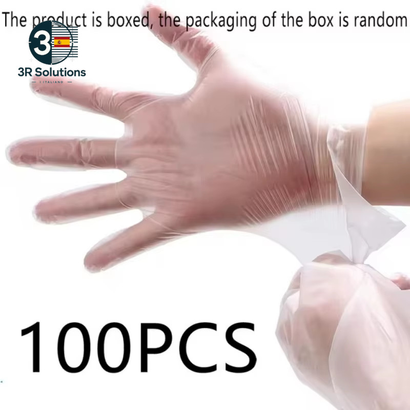 Guantes Desechables TPE 100 Uds Cocina Baño Limpieza Viajes Restaurante