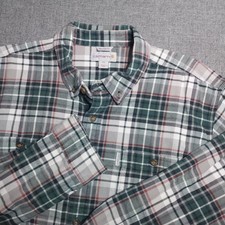 Men's Carhartt Relaxed Fit Trumbull Plaid Flannel Shirt 2XL Long Sleeve