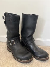 Wesco Boss Engineer Boots Black Size 8.5D