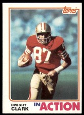 1982 Topps Dwight Clark In Action San Francisco 49ers #479 NM-MT