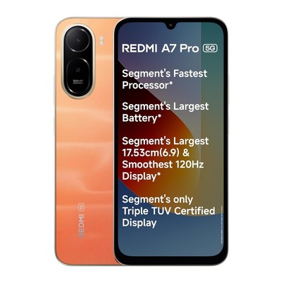 REDMI A7 Pro 5G (Orange, 4GB RAM, 64GB )Octa-core 5G Processor Global Version.