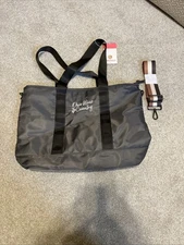 NWT Marley Lilly Insulated Cooler Bag Tote Gray With Ohio Wine Country Logo