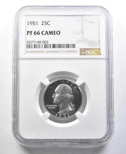 1951 Washington Quarter PF66 CAMEO NGC *3359