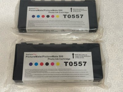 2 Pack T0557 Compatible Photo Ink Cartridges for Epson PictureMate 500 NEW
