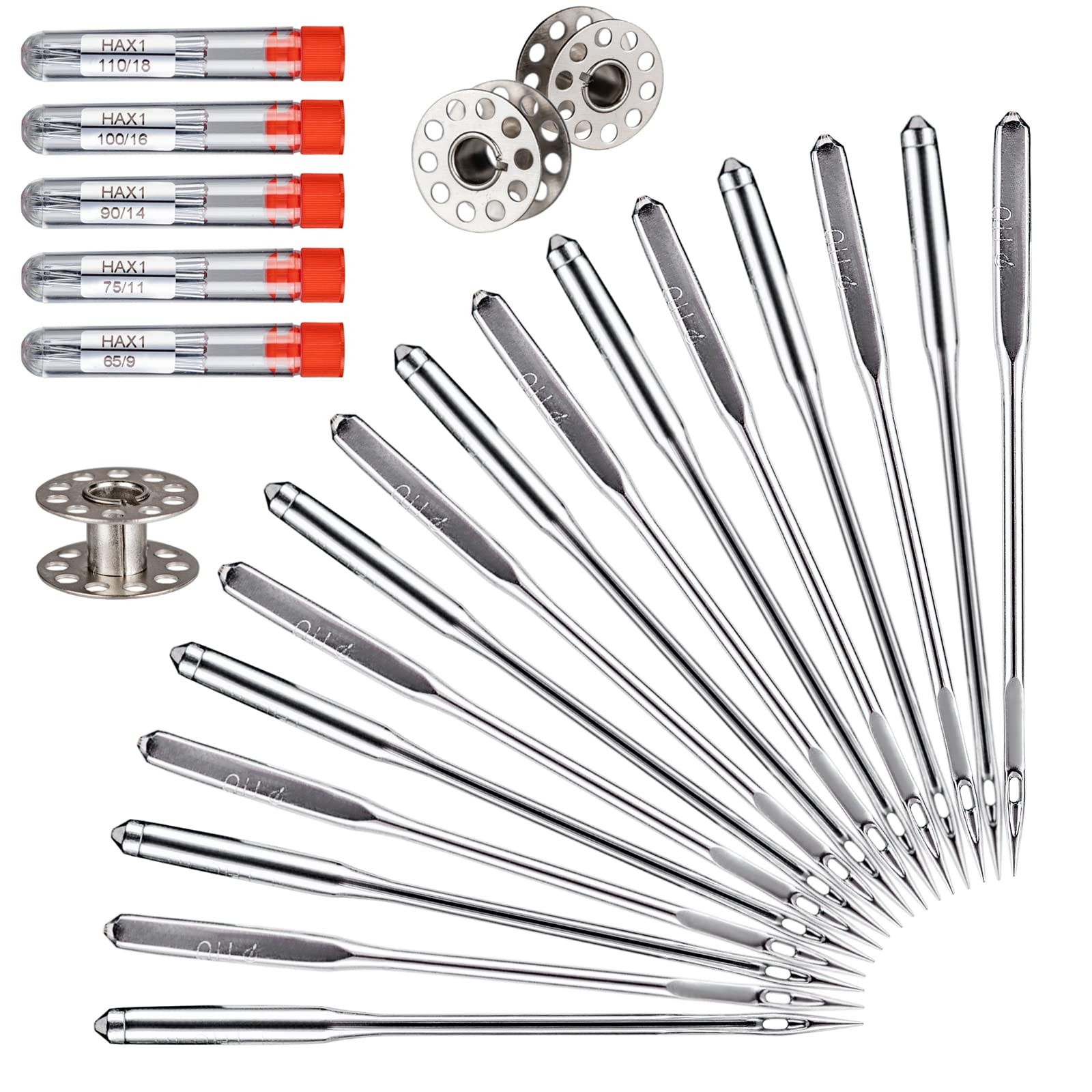50-Piece Universal Sewing Machine Needles Set Compatible with Most Brands-image