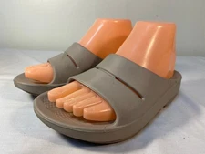 OOFOS OOhaa Sport Slide Sandals Beige Slip On - M4 W6