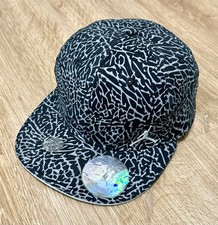 Nike Air Jordan Jumpman Elephant Print Hat Black Youth 8/20 Fitted Flex Stretch
