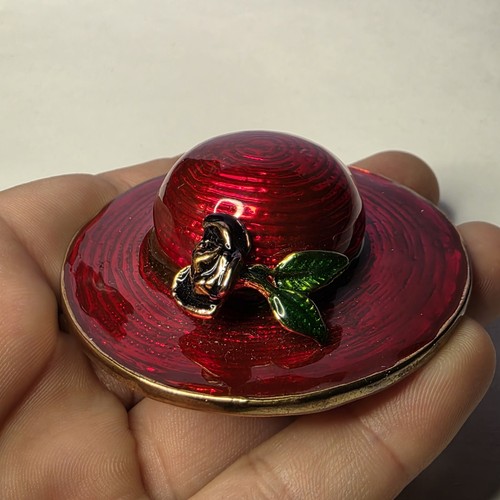 Red Pill Box Brass Hat Heavy Brass - Afbeelding 11 van 12