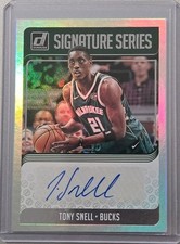 2018-19 Panini Donruss Optic Signature Series Tony Snell #SG-TSN Holo Prizm (AU)