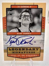 2004 Upper Deck Kurt Rambis Legendary Signatures On Card Auto Los Angeles Lakers