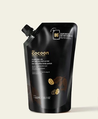 3 x 600 ML Cocoon Coffee Body Polish With Pure Coffee Beans & Cocoa Butter