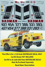 WATERSLIDE DECAL TOM DANIELS BADMAN  1955 CHE...