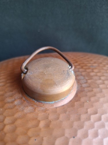 Antique Machine King Eau Chaude Cuivre Ciselé Vintage Ans '40 - Photo 6 sur 6