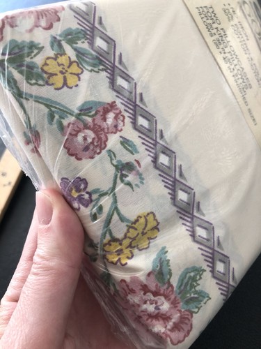CANNON Gold Label Floral - 2 King Pillow Cases Vintage New In Package - Picture 3 of 3