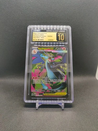 2025 POKEMON PHANTASMAL FLAMES #109/094 MEGA CHARIZARD X EX CGC 10 PRISTINE