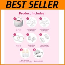 Spectra S2 Premier Breast Pump - Adjustable Suction Levels