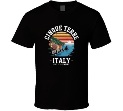 Cinque Terre Italy Est 11th Century Gift T Shirt