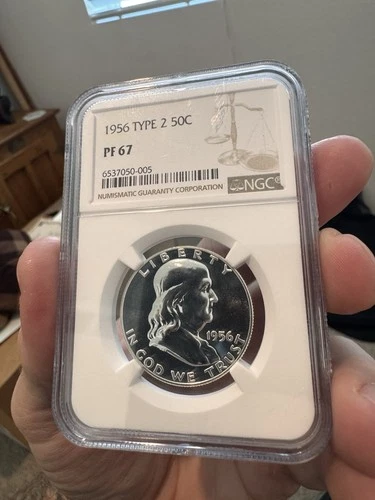 1956 Franklin Half Dollar Type 2 PF 67 NGC Proof Silver Philadelphia