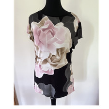 Ted Baker Damen T-Shirt Gr. 3 Kurzarm Rundhal...
