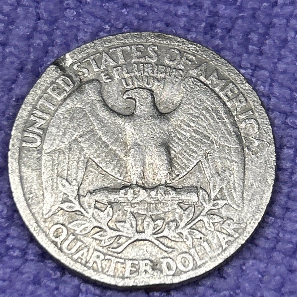 1996 P Error Washington Quarter Obverse And Reverse Clad Errors And Lettering  - Image 2 of 4