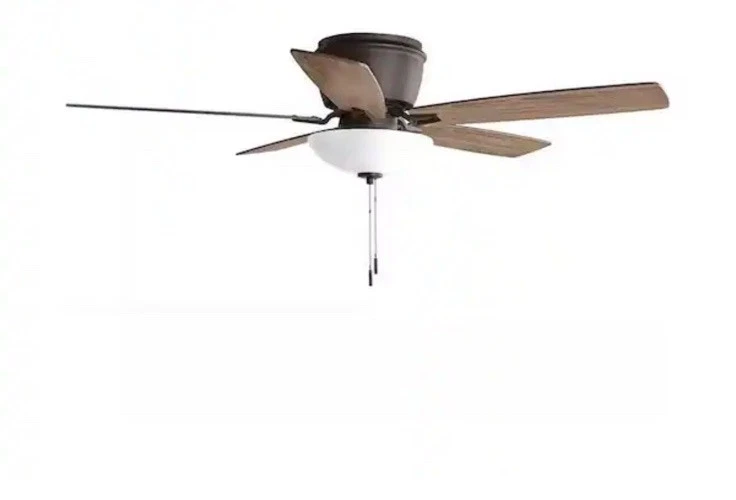 Hampton Bay Melrose 52 in. Indoor LED Hugger Bronze Ceiling Fan - Image 2 of 4