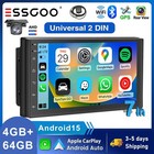 7' Double 2 Din Android 15 Touch Screen Car Stereo Radio GPS WIFI BT Carplay AHD