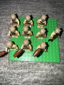 Lego Star Wars  10 Tusken Raider Minifigures with Weapons USED Free Shipping!