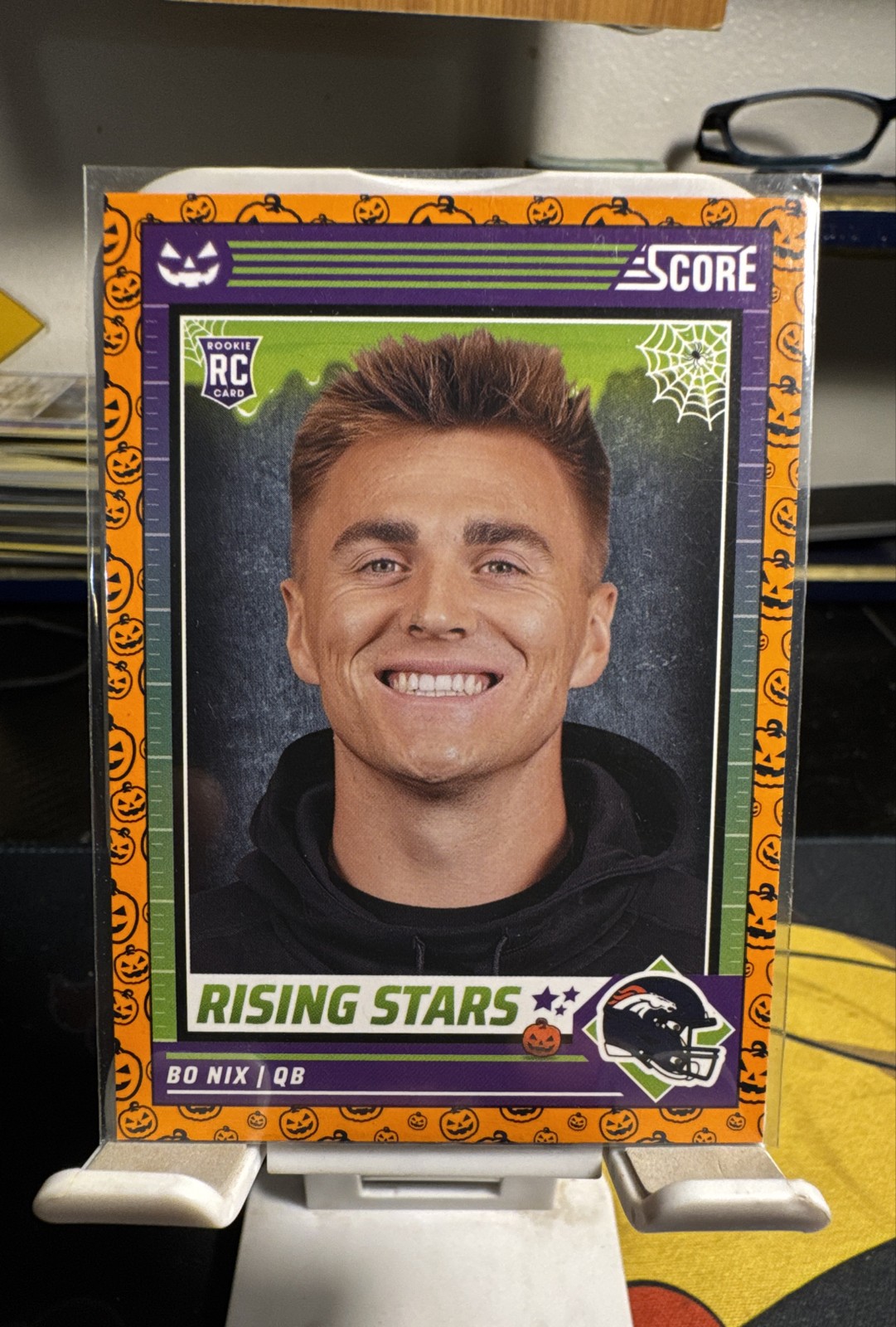 2024 Panini Score-A-Treat - Rising Stars Bo Nix #4 Orange Pumpkins (RC)