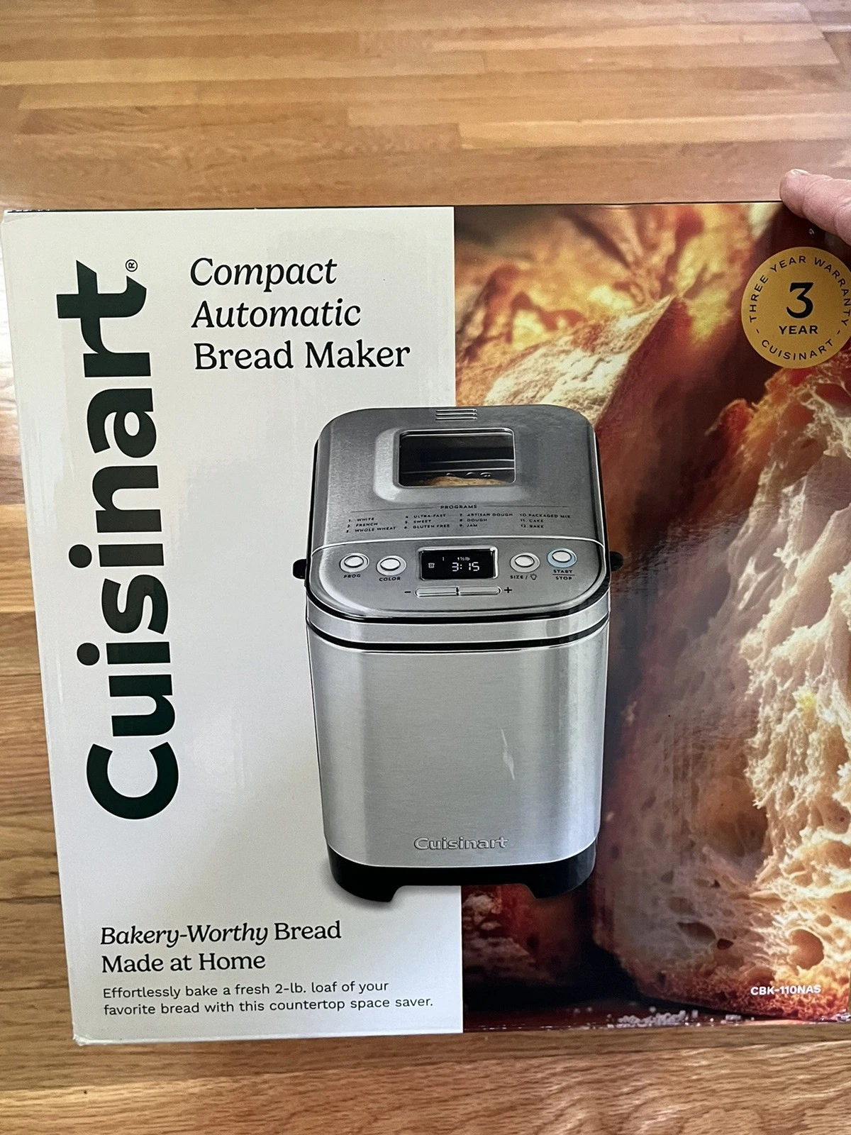 Cuisinart CBK-110NAS Automatic Bread Maker - Stainless Steel
Opens in a new window or tab